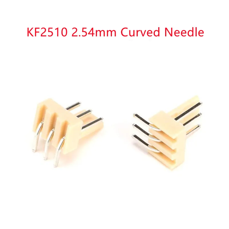KF2510 2.54mm Connector Female Straight/Curved Needle Socket  2/3/4/5/6/7/8/10P