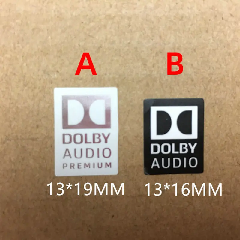 New silver white black Dolby label sticker DOLBY AUDIO LOGO Win7 8 10 decorative sticker DIY