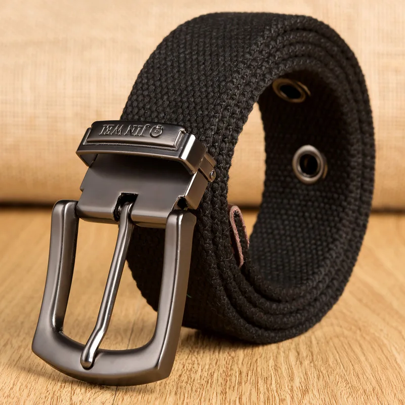 Plus Size 130 140 150 160cm Belt Military Tactical Outdoor Sport Canvas Belt for Men Metal Pin Detachable Buckle Belts Jeans