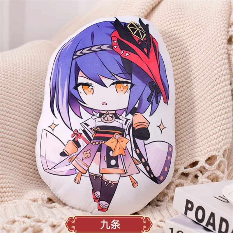 Anime Game Genshin Impact Kujo Sara Plush Pillow Doll Cartoon Cosplay Props Accessories