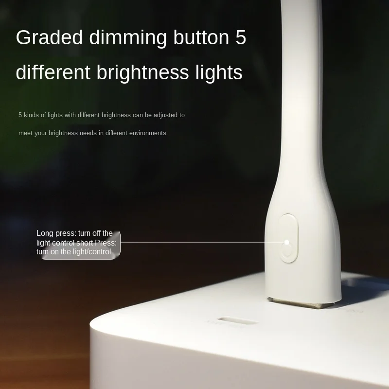 Adattatore portatile originale Xiaomi Mi USB Fan ZMI LED USB Light Lamp versione migliorata per Laptop Notebook PC Power Bank