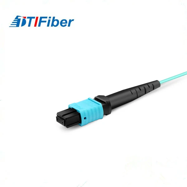 High quality 12 core MPO-  patch cords om3 fibre optic  cable