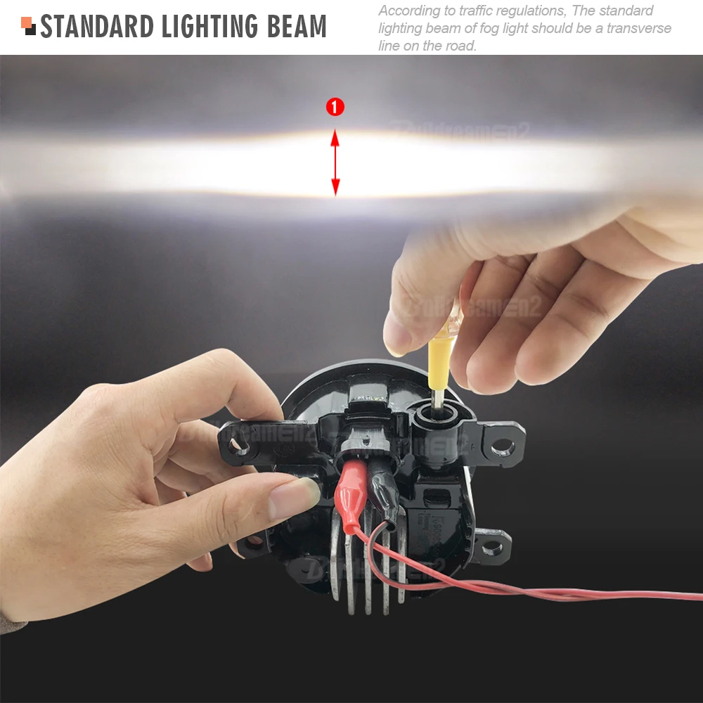 2 Pieces Fog Light Assembly For Renault Talisman Samsung SM6 2015-2022 Car 30W Front Bumper LED Lens Fog Lamp H11 12V