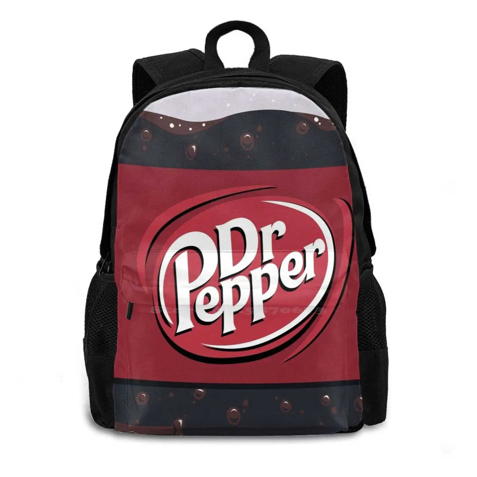 Dr. Pepper Hot Sale Schoolbag Backpack Fashion Bags Dr Pepper Ottersmile Vector Drink Red Steins Gate