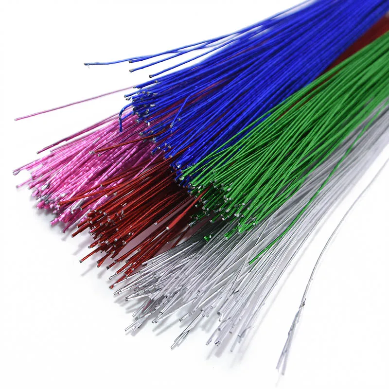 25/50/100pcs Stocking Flower Wire 80cm Length Artificial Branches Twigs Iron Wire for Nylon Stocking Flower Making DIY Accessory