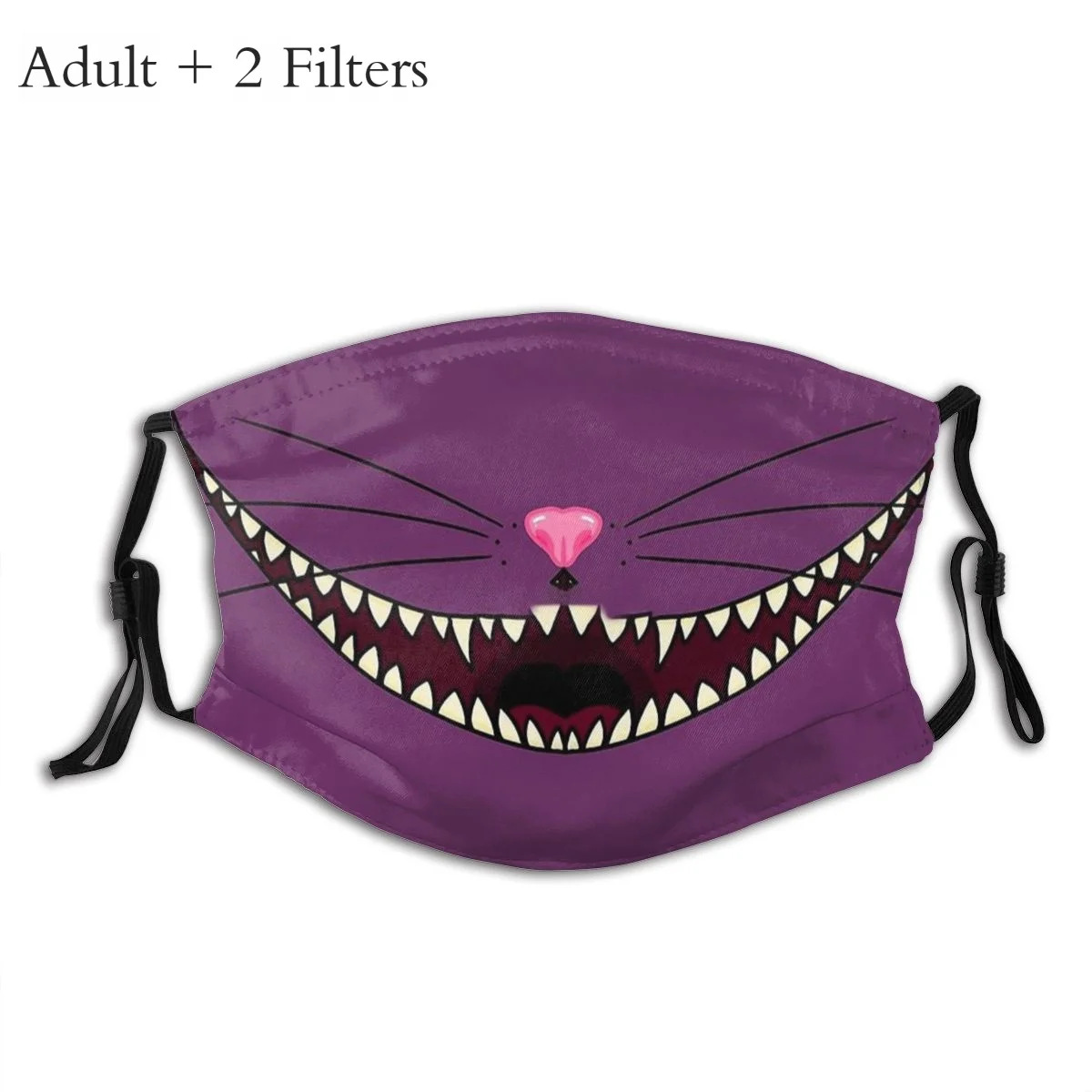 Cheshire Smile Washable Mouth Mask Cheshire Cat Alice\'s Adventure in Wonderland Reusable Face Masks With Filters Anti Haze Mask