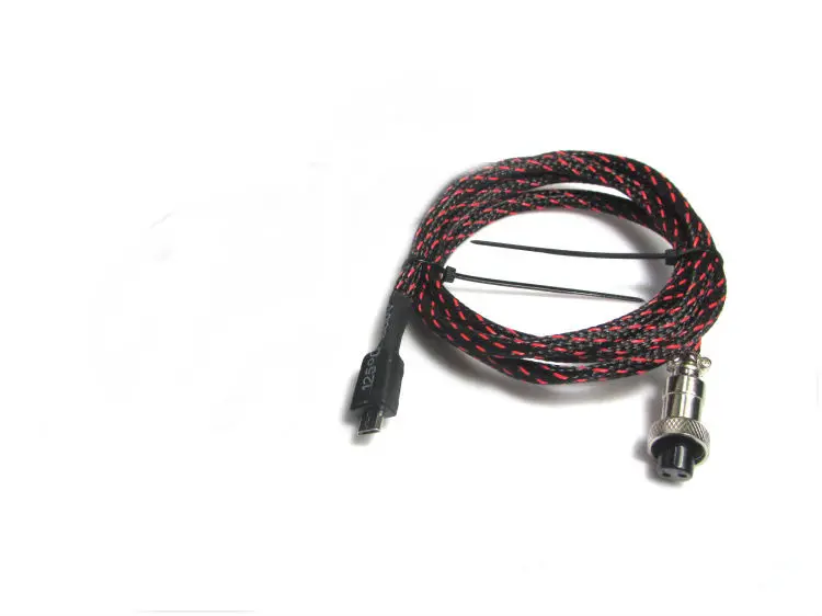 1pcs Aviation Seat 12MM to USB micro connect cable 1m for Raspberry pi3