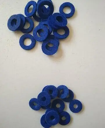 Juego de piezas de reparación de accesorios de trompeta, arandela de fieltro de lana de colores, 90 juegos