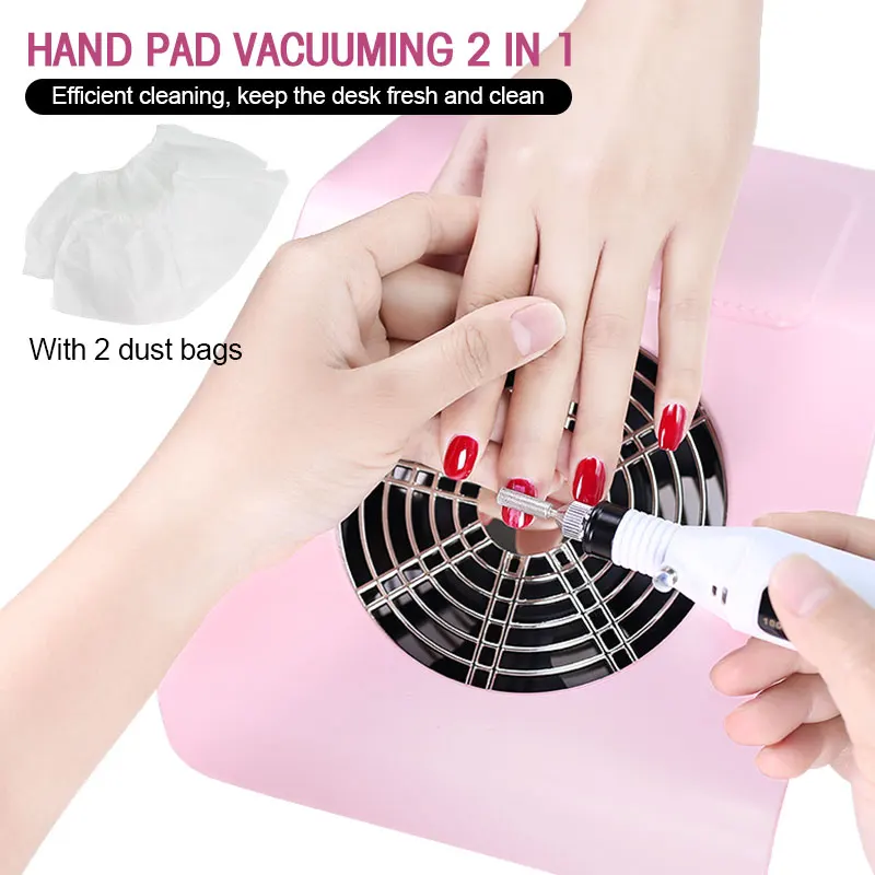 NAILCO 40W Nail Dust Suction Strong Collector For Nail Dust 2 Colors  Cleaner Machine nails for manicure Salon tools