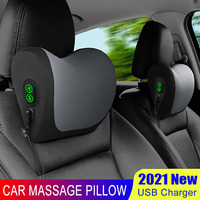 S-Class Car Massage Neck Support Pillow Seat Back Support Headrest Pillow Massage Travel Pillow Accessories