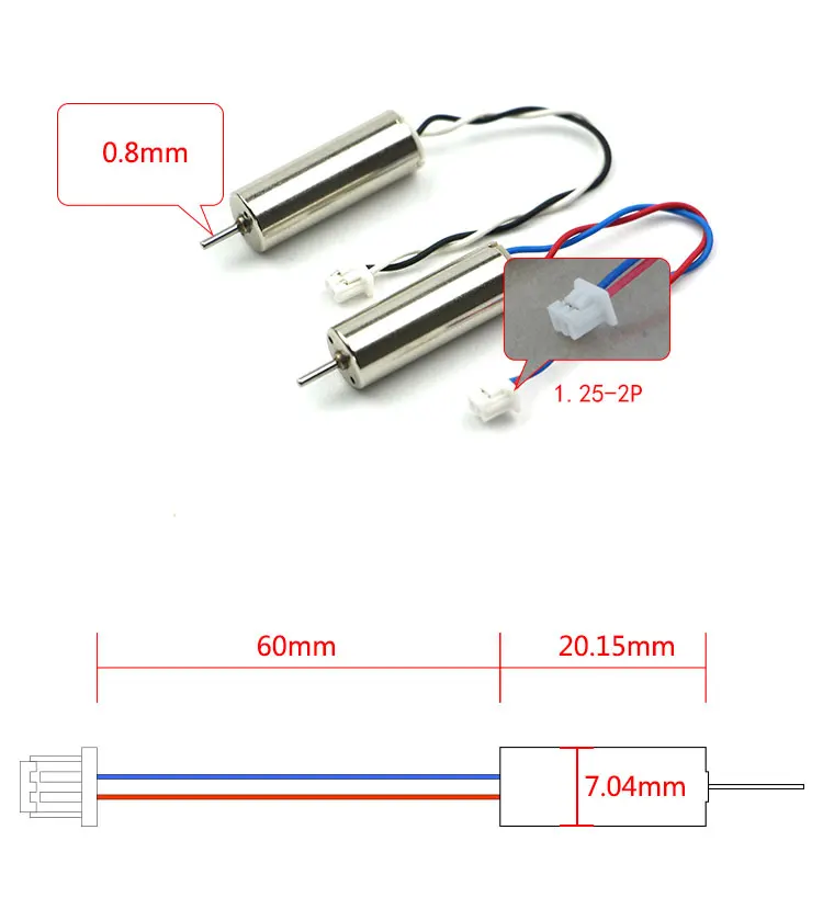 LDARC 716 17600KV bezszczotkowy silnik CW CCW 1S dla Tiny 6X zdalnie sterowany Quadcopter Racer Drone