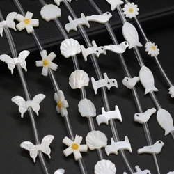 Natural Shell Beaded Exquisite Fritillary Variety of Loose Spacer Beads for Jewelry Making DIY Necklace Bracelet Accessories