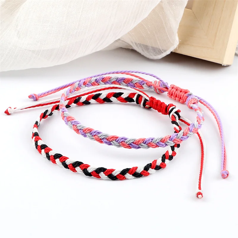 Handmade Braided Bracelets For Women 30 Colors Wax Rope Bracelet Charm Bohemia Bangle Friendship Lover Christmas Gifts Jewelry