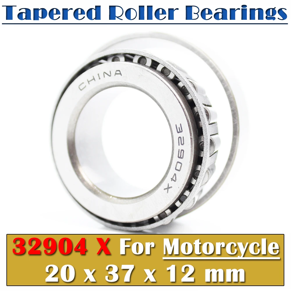 32904 X Bearing 20*37*12 mm ( 1 PC ) Tapered Roller Bearings 32904X 2007904 Bearing For Motorcycle