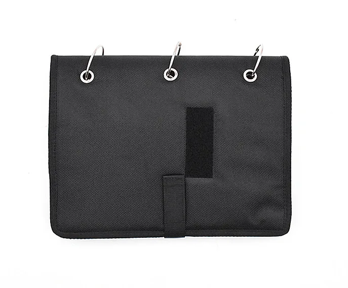 Embroidery Patch Collection Display Book with Detachable Metal Buckle PVC Armband Finishing Storage Hanging Bag for Posters