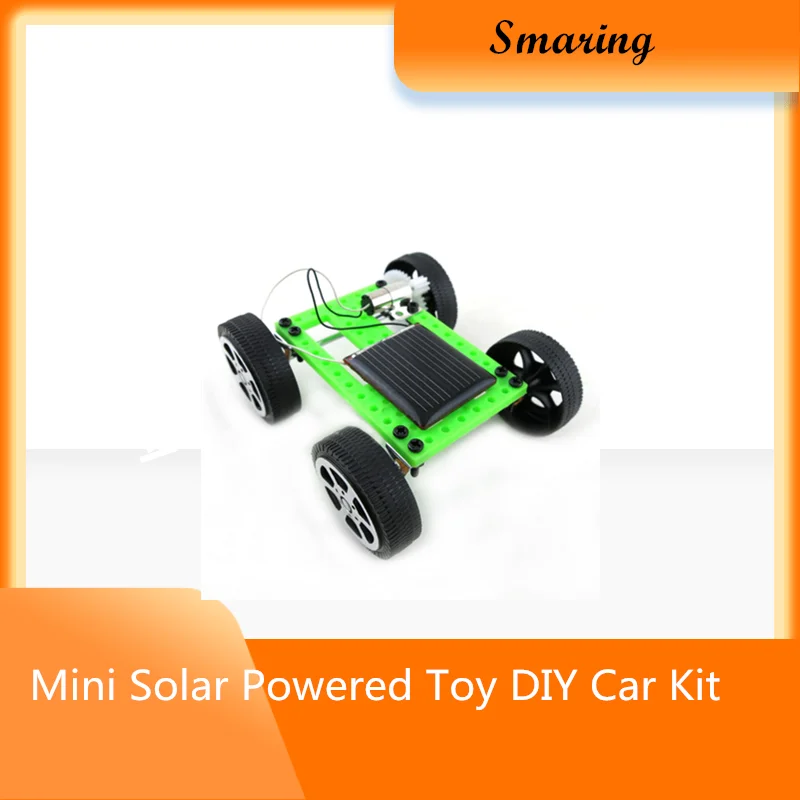 Official smarian 1pcs Mini Solar Powered Toy DIY Car Kit Children Educational Gadget Hobby Funny Hot Worldwide Diy Wheeled