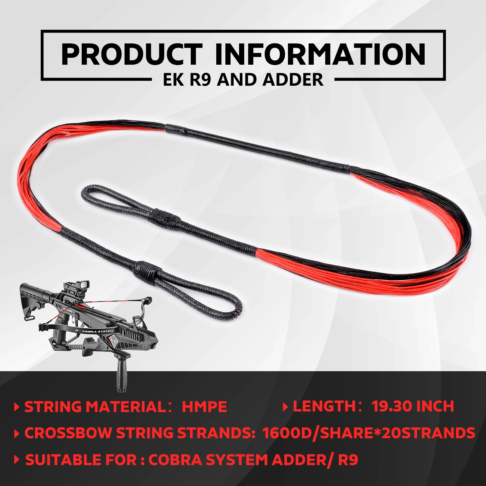 19.3'' Archery Supply Replacement String 0.025