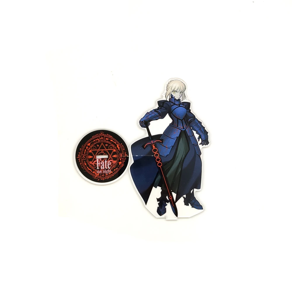 Fate stay night sabre altera Black Dark sabre Zero acrilico stand figura modello portatarga cake topper anime giapponese cool