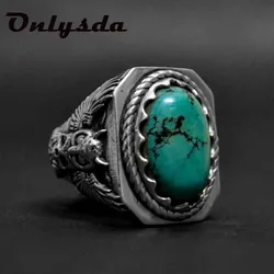 Vintage Stone Animal Ring Gothic 316L Stainless Steel Biker Motorcycle Band jewellery Anel Boyfriend Gift Dropshipping