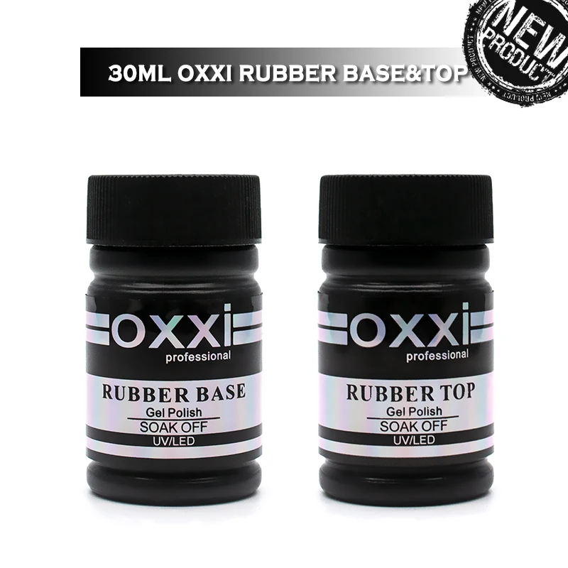 

OXXI 30ml Rubber Base and Top Manicure Thick Nail Base Coat UV Led Gel Nail Polish for Nail Art Soak off Lasting Nails Primer