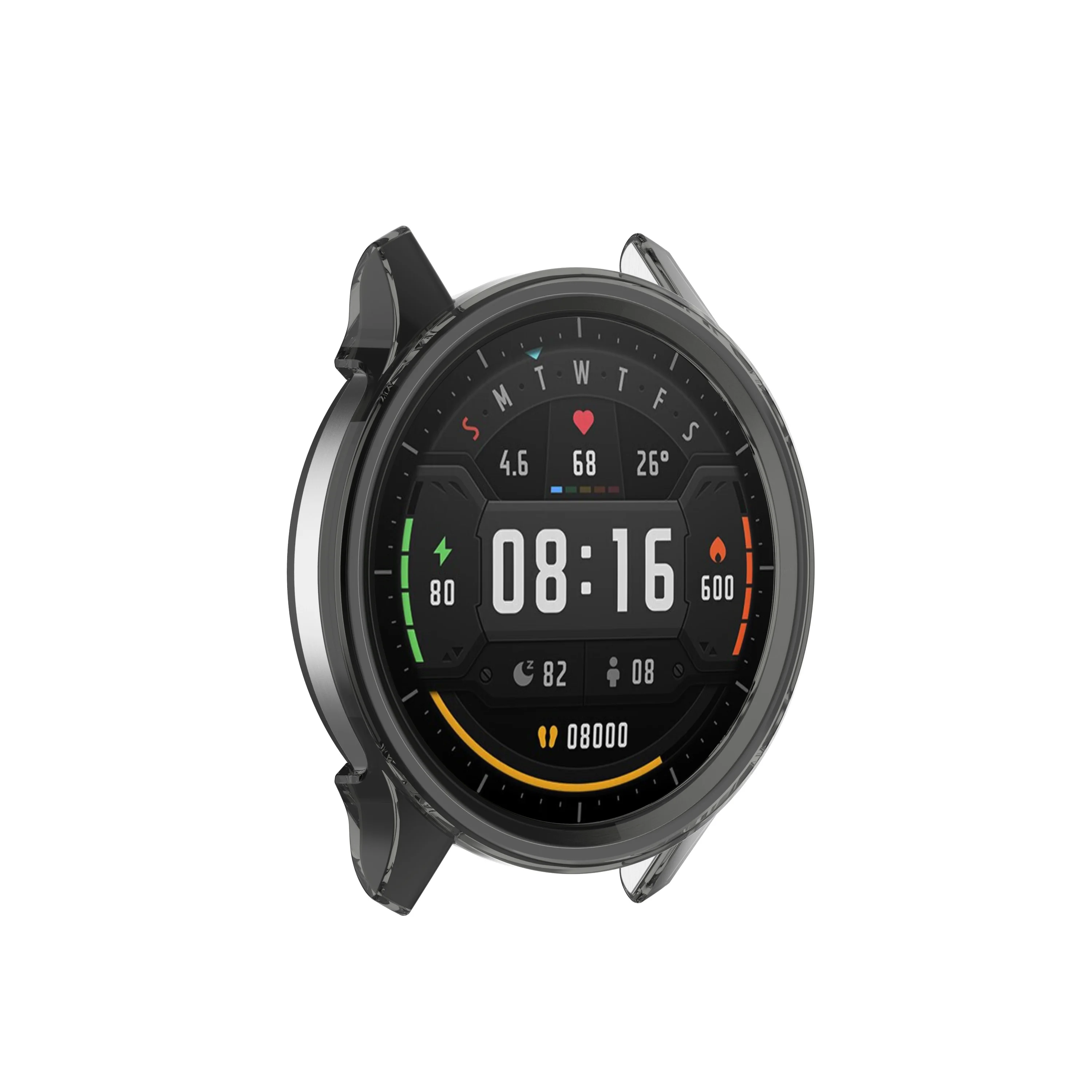 For Xiaomi Watch Color Smartwatch Transparent TPU Case Scratch Resistant Protective Cover Shell Bumper Frame Accessories