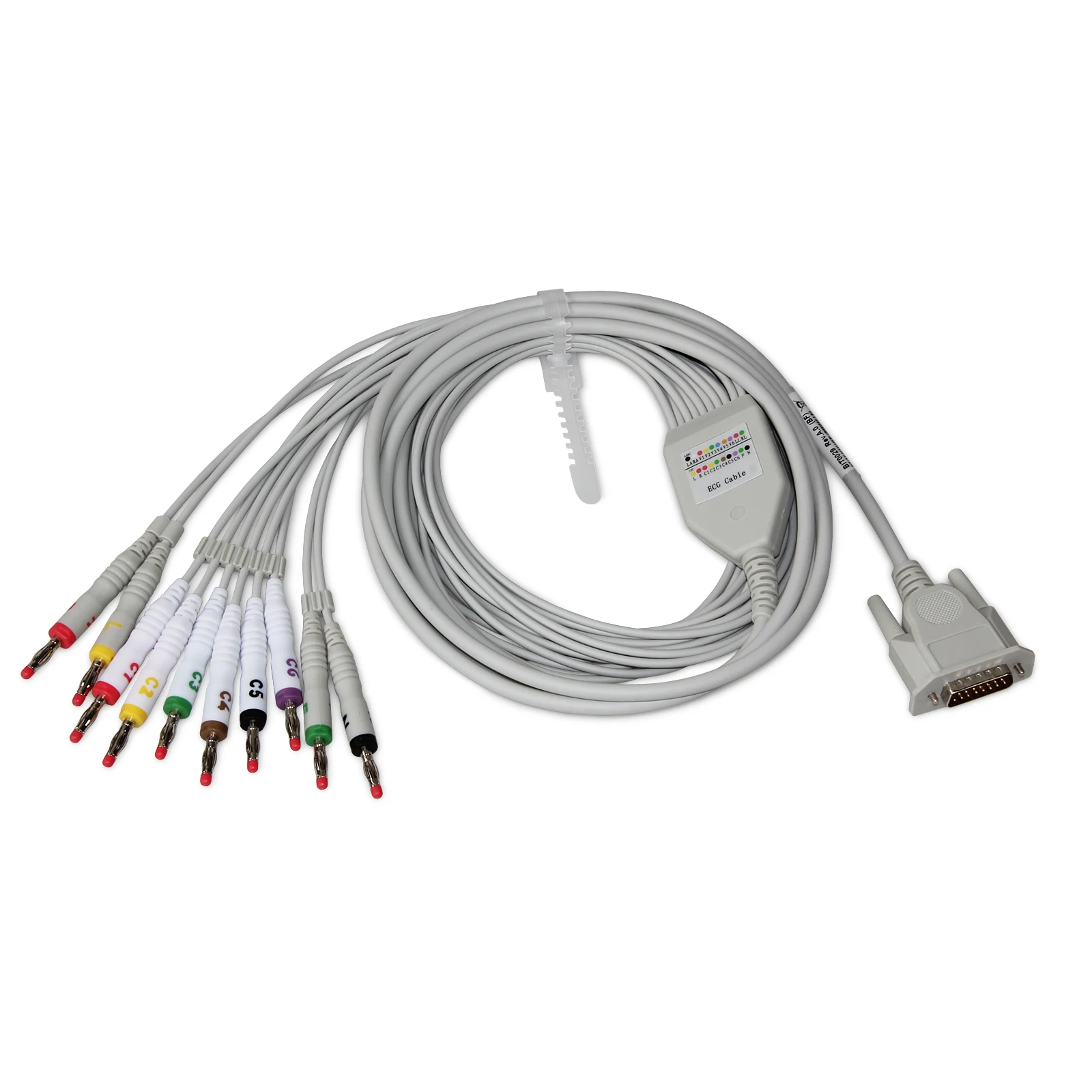 A type 12-Lead ECG cable for CONTC ECG100G/300G/600G/1200G ECG Machine electrocardiograph,