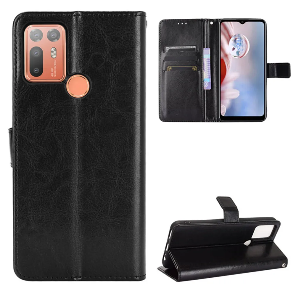 For HTC Desire 20 Plus Case Luxury Flip PU Leather Wallet Lanyard Stand ShockProof Case For Desire 20Plus 20+ Phone Bags