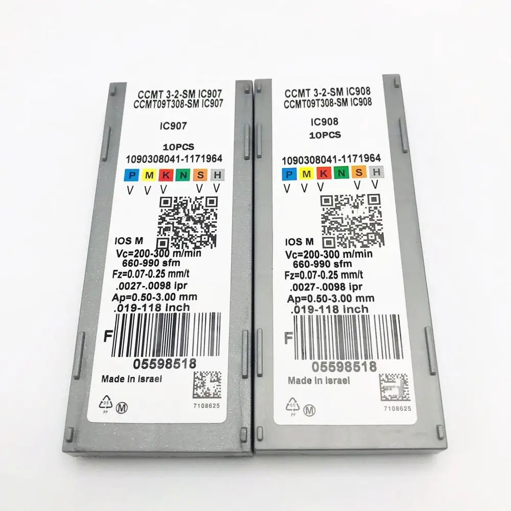 Inserto in metallo duro CCMT09T308 SM IC907 IC908 32.51 inserto per tornitura interna tornio parti strumento tornio CNC utensile da taglio Tokarnyy CCMT