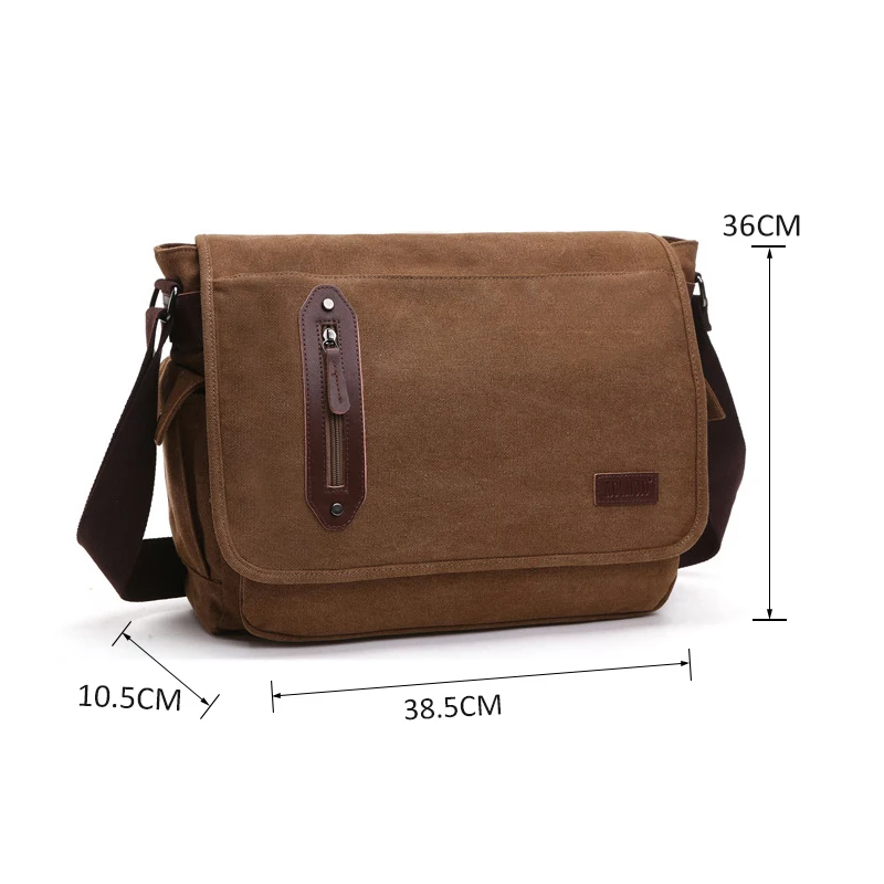 Scione Canvas Mens Crossbody Bags Male Luxury brand Messenger Bag Cross Body Men's Satchel Pack Laptop Shoulder Bag For Men
