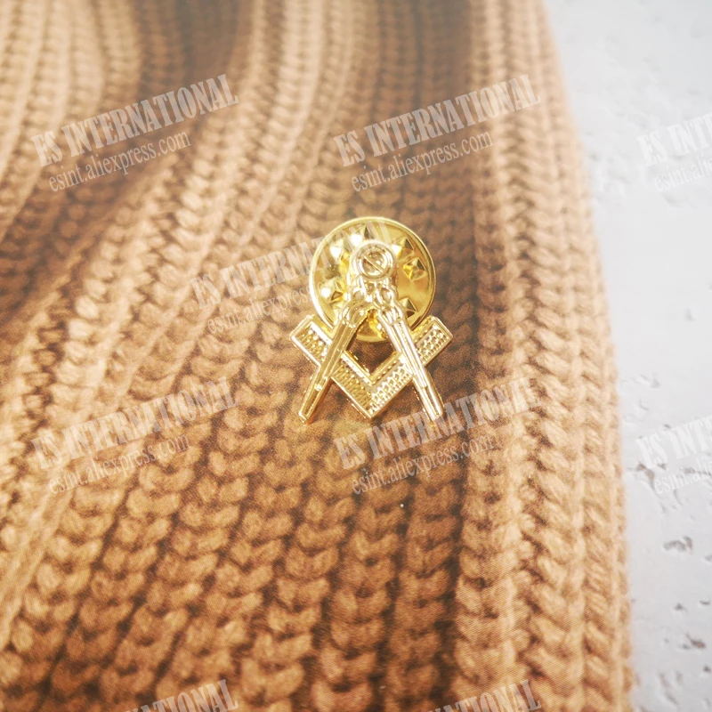 الماسونية التلبيب دبابيس الماسونية شارة ميسون Freemason BLM60 البوصلة و ساحة الجوف خارج 1.4*1.6 سنتيمتر اكسسوارات رائعة