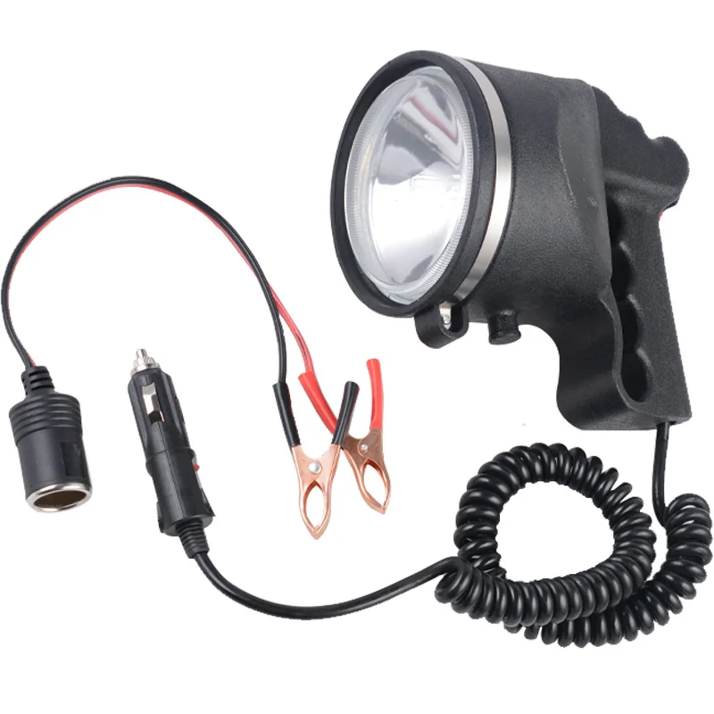 High Power 220W Outdoor Searchlight Long Shot 3000M Waterproof Spotlight Bright 20000 Lumens 12V Flashlight Hunting Light