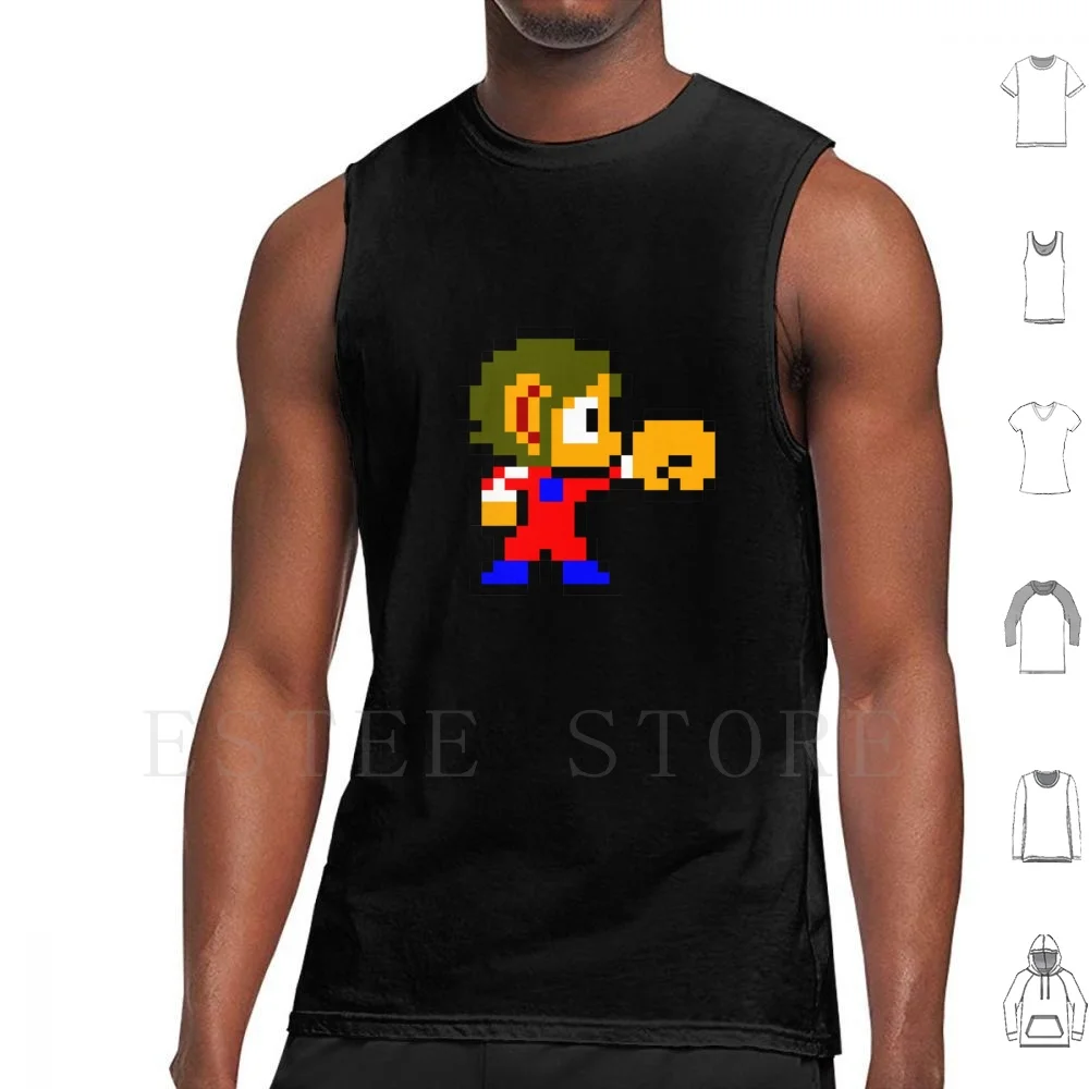 Alex Kidd Tank Tops Vest Sleeveless Alex Kid Alex Kid In Miracle World The Hedgehog Gameboy Game Watch Game And Watch Games