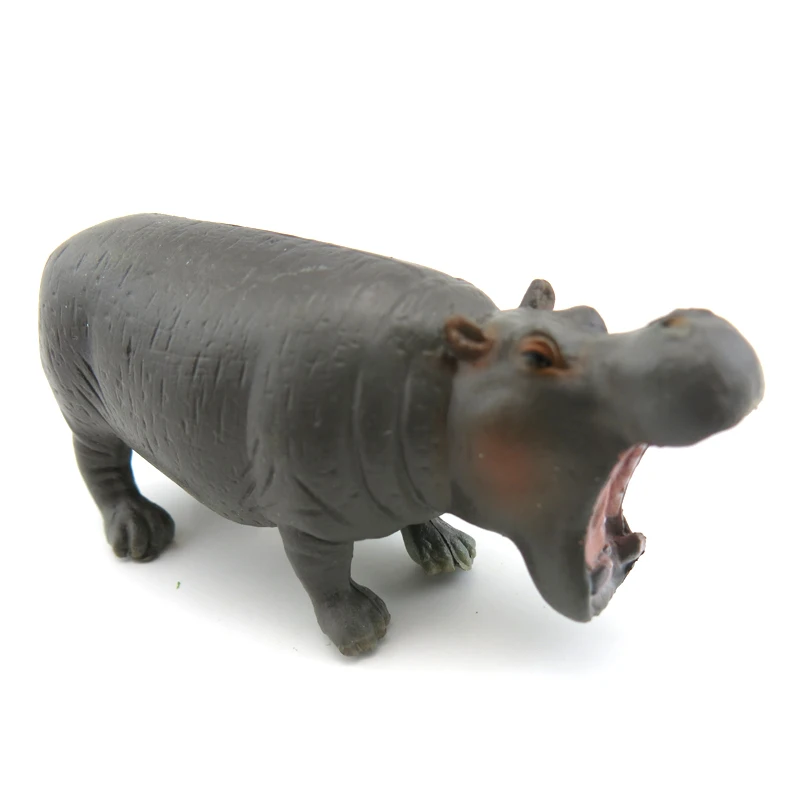 

Hippopotamus Simulation Model Of Animal Dolls Plastic Toys Furnishing Articles Wildlife Forest Animal Model Of Gifts 2021