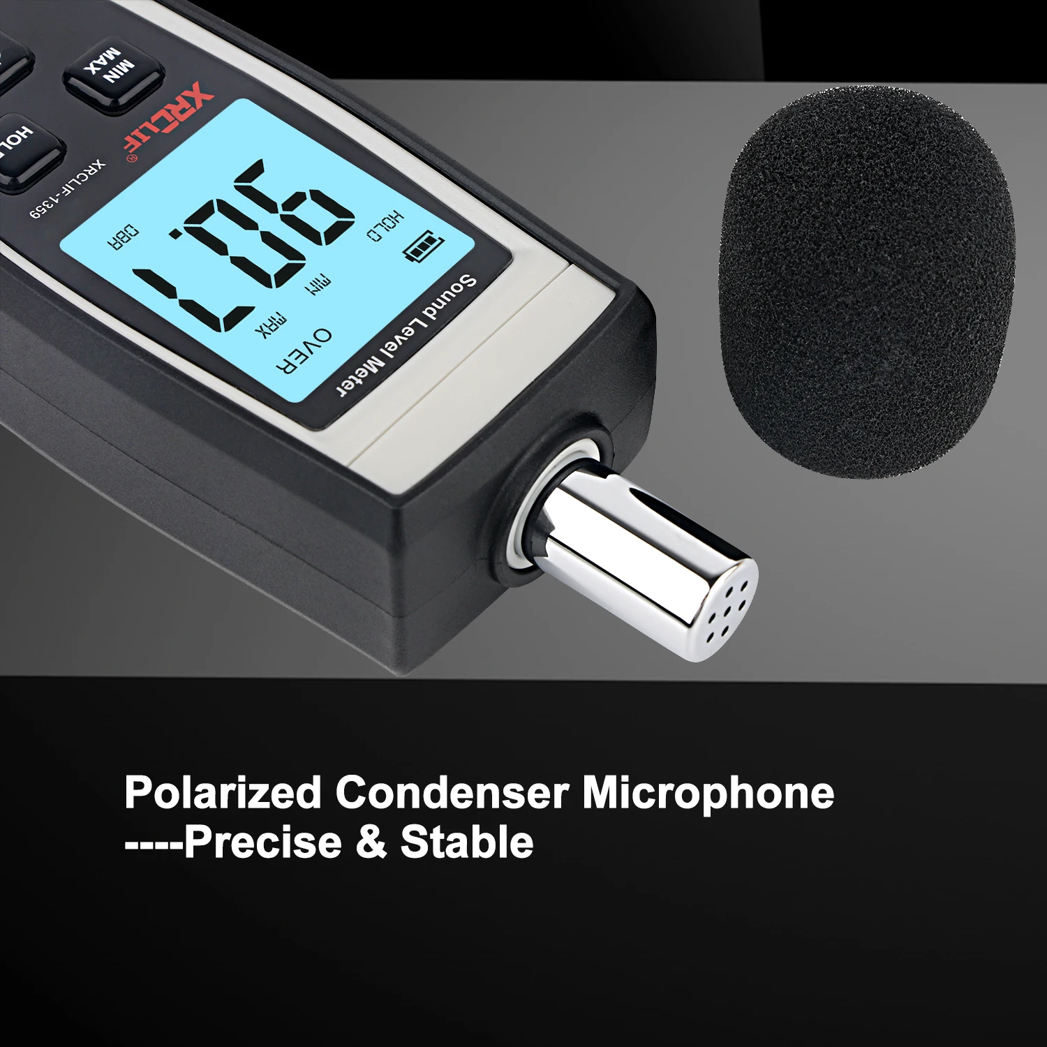 Imagem -05 - Xrclif-mini Noise Nível Medidor de Áudio Nível de Som Medidor Digital Handheld db Medidor Monitor de Som 30130db Decibéis