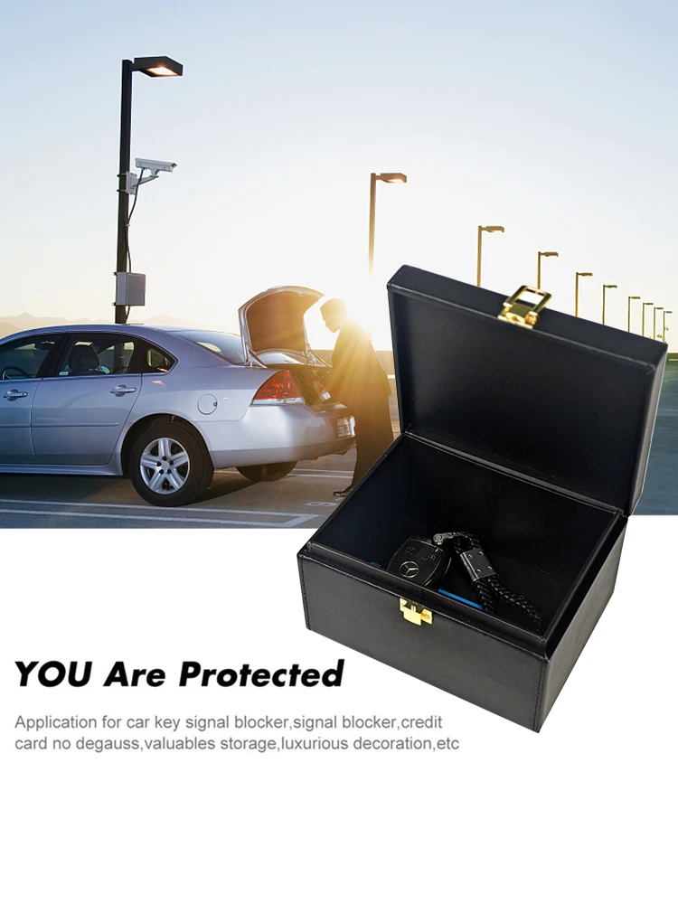 Signal Shielding Box Car Key Phones Fob Protector Anti Theft Faraday Cell Phone Signal Shielding Case Radiation Diplomatic