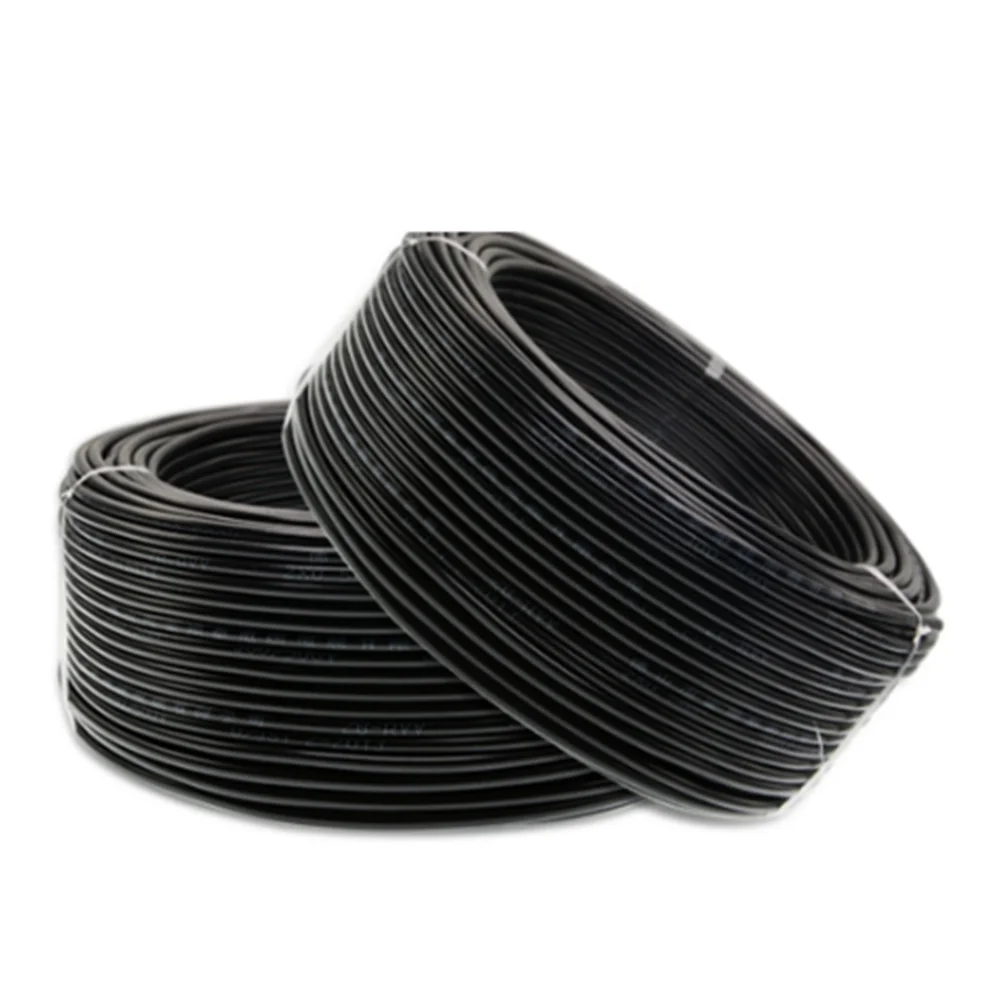 6MM2 RVV 2/3/4/5 Cores Pins Copper Wire Conductor Electric RVV Cable Black