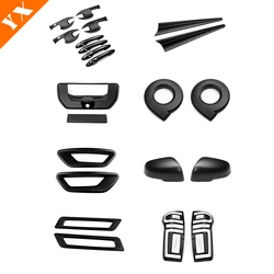 For poer great wall 2024 poer 2025 accessories Black Car Rearview Mirror Front Rear Fog Light Handle Car Logo Cover