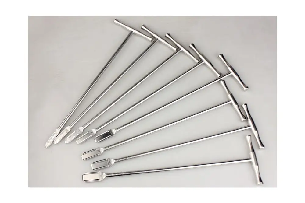 orthopedic instrument medical spine neurosurgery cervical lumbar vertebra intervertebral disc reamer flat head Lamina fusioncage
