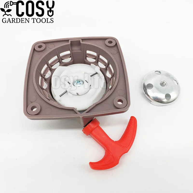 New Rewind Recoil Starter Pulley Plate Kit For 139 Engine Motor 4 Stroke Brush cutter Trimmer 139F 34.6cc Lawn Mower Spare Parts