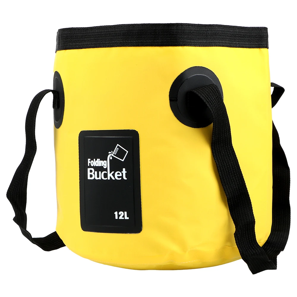 12L Waterproof Folding Bucket Car Wash Bucket Bowl Sink Washing Bag Portable Outdoor Travel Motorcycle Bucket Truck Accessories