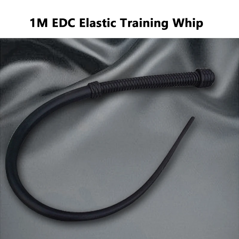 Outdoor Foldable Rubber Whip Handmade Whip Hard Whip Riding Whip Self-Defense Horse Riding Whip EDC Elastic Tool