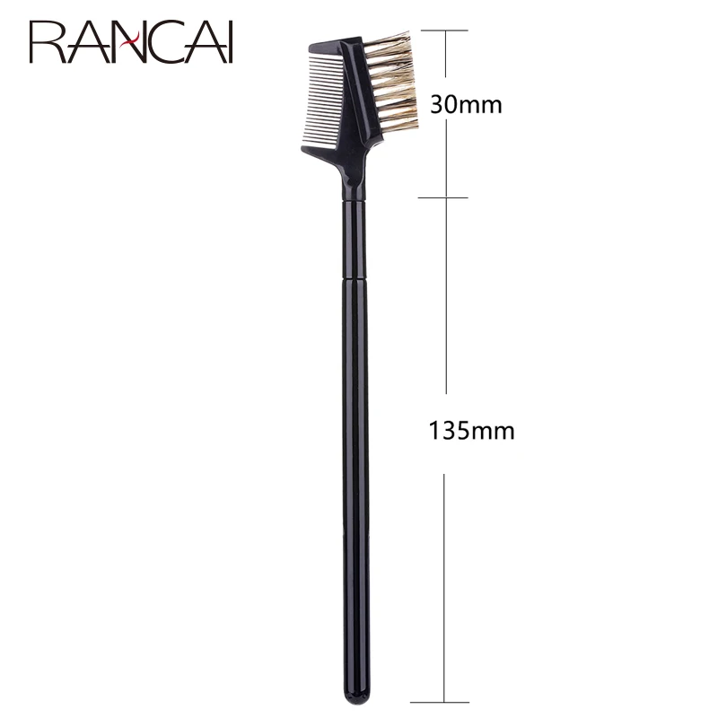 Eyelash Comb Double Headed Eyebrow Comb Eyebrow Brush Makeup Brush Head Comb the Entire Eyebrows Repair Eyebrow Brush