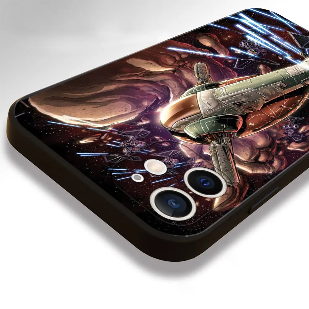 war space ship star Cell Phone Case for iPhone 11 Pro 12 13 Mini XR X 7 8 6 6S Plus XS Max 5 5S SE 2020 Mobile Phones Cover