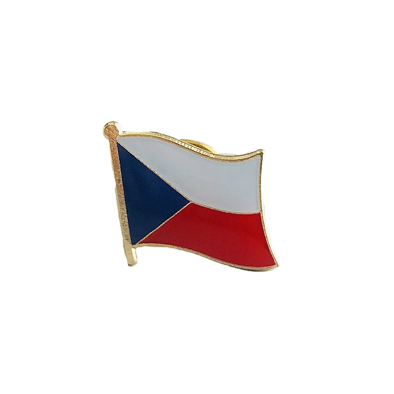 Czechy flaga narodowa przypinki na klapę przezroczysta żywica epoksydowa metalowa emaliowana przypinka farba broszka pamiątka garnitur osobowość pamiątkowa — zdjęcie 7
