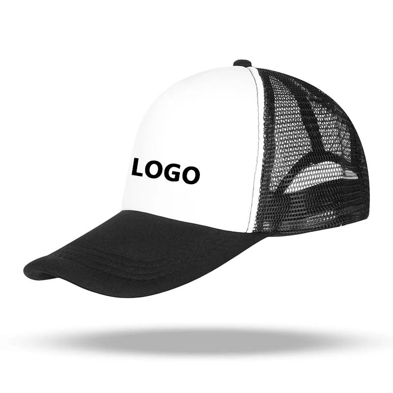 Hat Printing Logo Baseball Cap Men And Women Solid Color Mesh Hat Sun Hat Casual Hat Outdoor Sports Hip-hop Hat Golf Cap