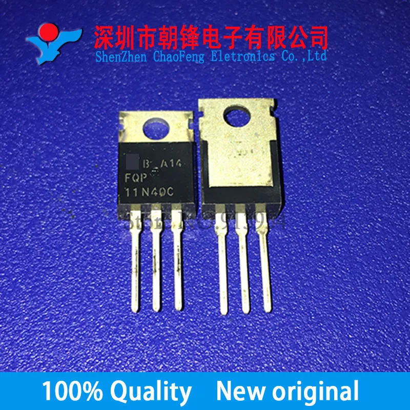 10PCS FQP11N40C 11N40C TO220 11A 400V MOSFET Nuovo originale