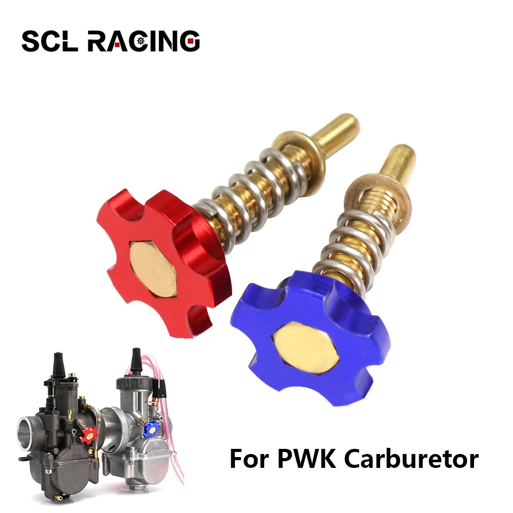 SCL Racing Universal 1PC Red Blue Motorcycle Carburetor Idle Speed Adjustment Screw For PWK Carburetor High Quality