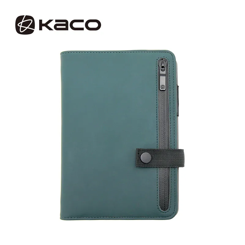 KACO BUCKLE Notebook B6 PU Leather Card Slot Wallet Book For Office Travel Notebook Note Pad Smart Home KACO Pen Notebook