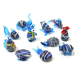 Mini Glass Turtle,Dolphin,Shell,Hedgehog,Bear,Mice,Pig,Rooster,Elephant,Frog,Penguin,Sea Lion,Whale,Goldfish Figurines Ornaments
