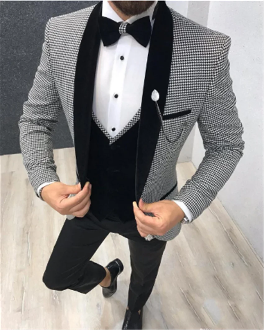 

2020 new men's dress wedding party dress suit men's suit bridegroom best man tuxedo performance suit